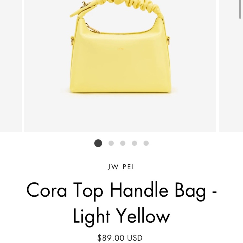 JW Pei Cora yellow purse